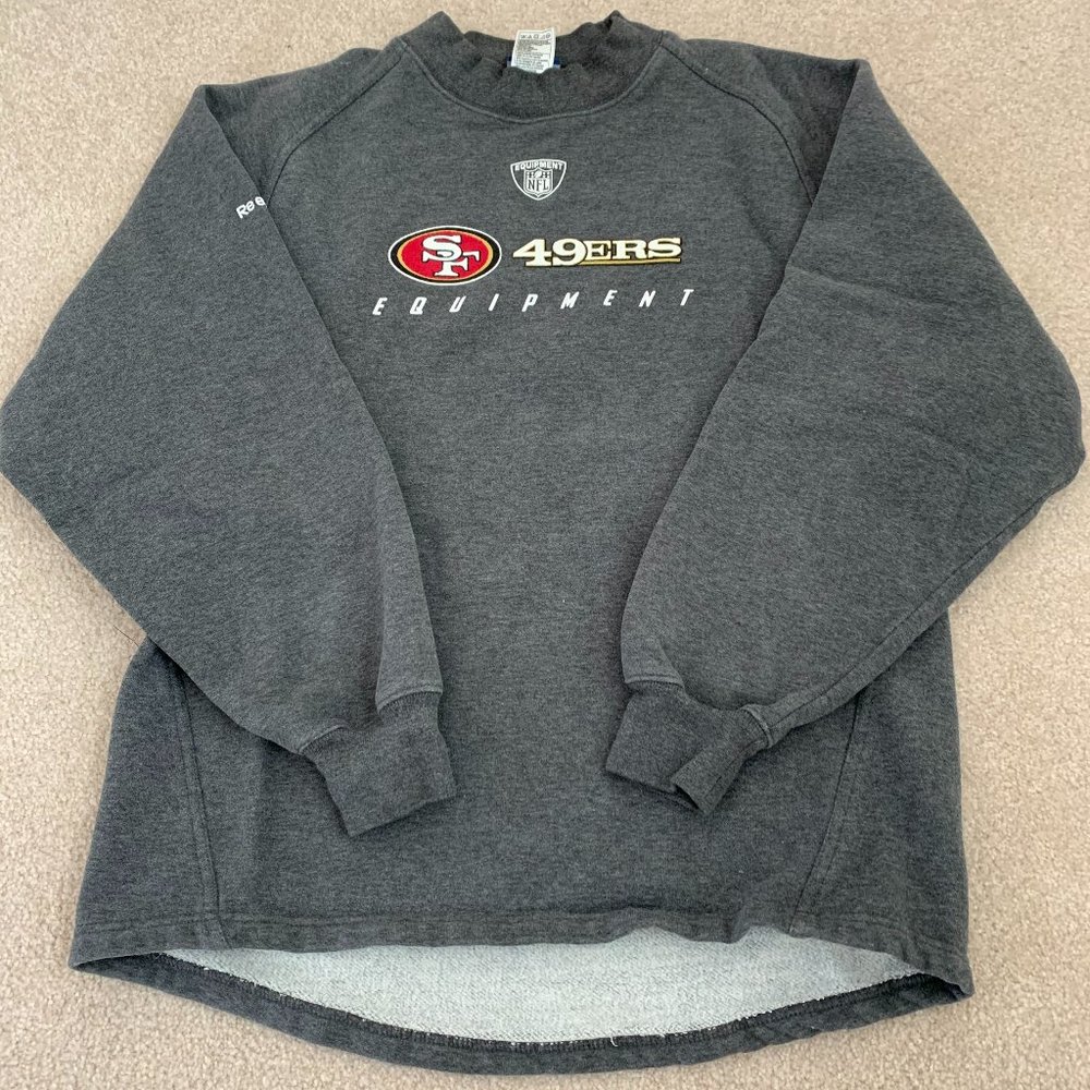 49er Equipment Sweatshirt Grey Men's Small
